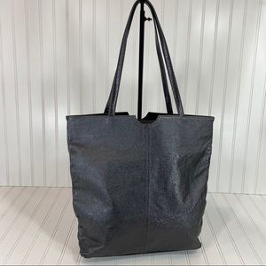 Wilson leather Pewter tote bag